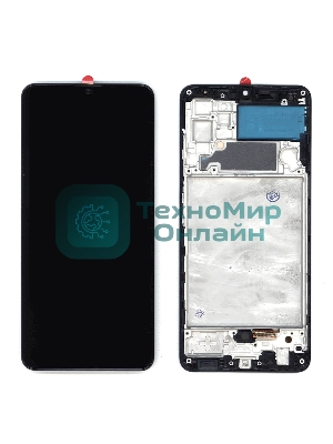 Дисплей для Samsung Galaxy A32 SM-A325F в сборе с тачскрином и рамкой (OLED) черный