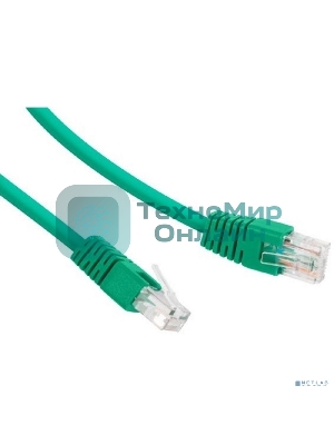 Патч-корд UTP Cablexpert cat.5e 0.25м, литой, многожильный, зеленый