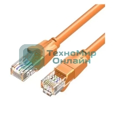 Патч-корд Vention прямой UTP cat.6, RJ45 - 2м. Оранжевый