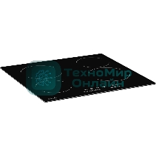 Встраиваемая варочная панель электрическая, 60 см, 4 конфорки, черный Monsher MHE 6002