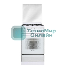 Плита газовая Gefest ПГ 5300-02 0040 белый, конфорок 4 шт, духовка 52 л, 50 см x 85 см x 58.5 см