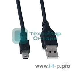 Кабель PERFEO USB2.0 A вилка - Mini USB 5P вилка, 3 м. (U4303)