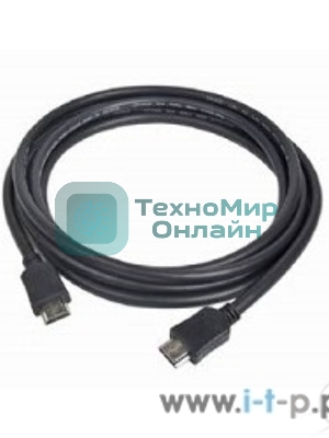 Кабель Cablexpert HDMI CC-HDMI4-10M, 19M/19M, v2.0, медь, позол.разъемы, экран, 10м, черный, пакет