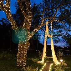 Гирлянда Neon-night LED Клип-лайт 12 V, прозрачный ПВХ, 150 мм, цвет диодов теплый белый