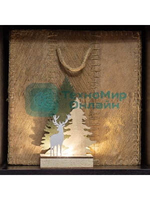 Деревянная фигурка с подсветкой 