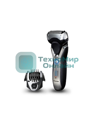 Электробритва сетчатая Panasonic ES-RT77-S520 реж.эл.:3 питан.:аккум. серебристый/черный
