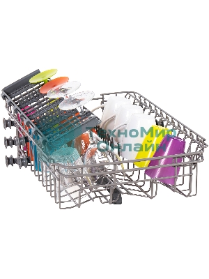 Посудомоечная машина Maunfeld MWF08S, белый, 44.8 см, 9 компл., 49 дБ, класс A+