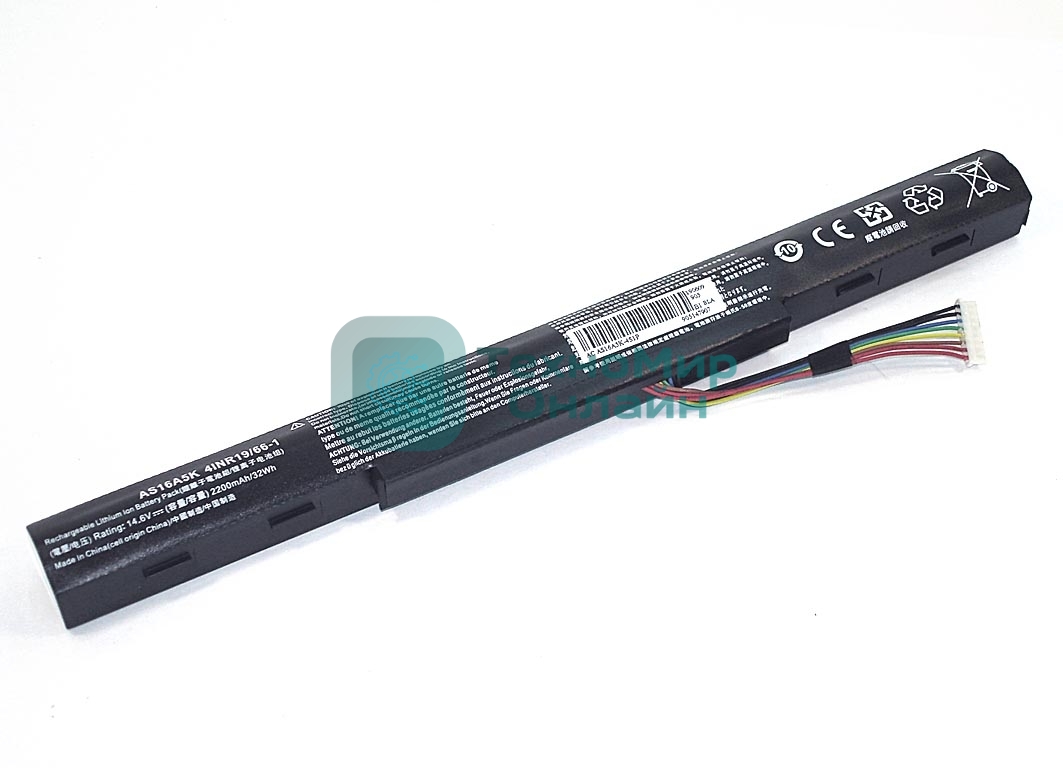 Аккумуляторная батарея для ноутбука Acer Aspire E15 14.6V 2600mAh OEM черный