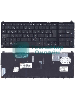Клавиатура для ноутбука HP Probook 4520S 4525s черная c рамкой