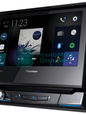 Автомагнитола Pioneer AVH-Z7250BT, 1 DIN, CD, Bluetooth, USB Type-A, AUX, CarPlay, пульт ДУ, съёмная панель
