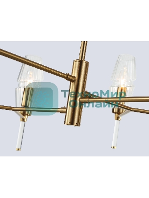 Люстра Ambrella light LH55202/8 BS/CL латунь/прозрачный E14*8 max 40W D800*520
