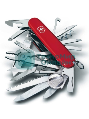 Нож перочинный Victorinox SwissChamp (1.6795) 91мм 33функций красный карт.коробка