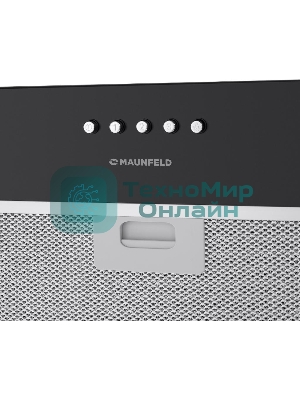 Вытяжка встраиваемая Maunfeld Crosby Singl 60 черный, 60 см, 850 куб. м/ч, 48 дБ