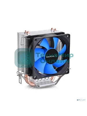 Кулер для процессора DEEPCOOL ICE EDGE MINI FS V2.0 синий, 80 мм, алюминий/медь, 2200 об/мин, 24.7 дБ, 3 pin, 100 Вт, 112 мм