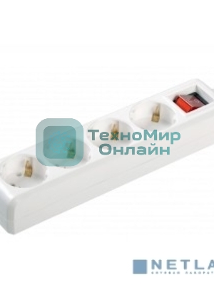 Удлинитель 4х1.5 м с заземл. 16А IP20 У04К с выкл. ПВС 3х1 ИЭК WYP10-16-04-01-ZK-17