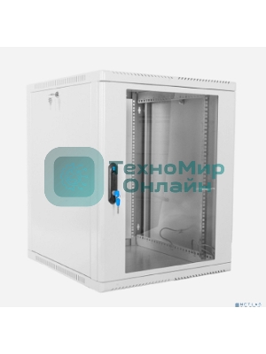 Шкаф ЦМО телекоммуникационный настенный сварной 12U (600 500) съемные стенки, дверь стекло