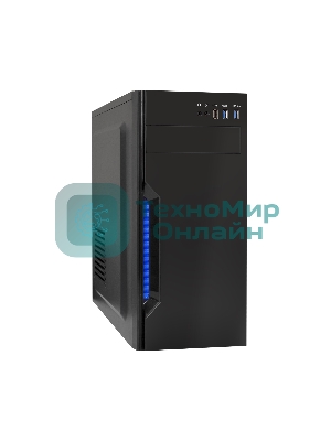 Компьютерный корпус Miditower ExeGate XP-333U Black, ATX, (без БП), 1*USB/2*USB 3.0, Audio