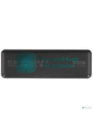 Внешний SSD 512Gb Silicon Power PX10, External, USB TypeC 3.2, черный, read/write 1050/1050 Mb/s