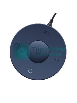 Умная колонка SBER Boom Mini 2, 5Вт, компактная, 1 динамик, GigaChat, Magnetic Sound, Мультирум, Детектор шума, Wi-Fi, Bluetooth 5.0, Салют, синий