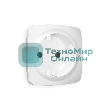 Лицевая панель OMEGA (Белый матовый) для электрической розетки с/з со шторками QUANT OP1270