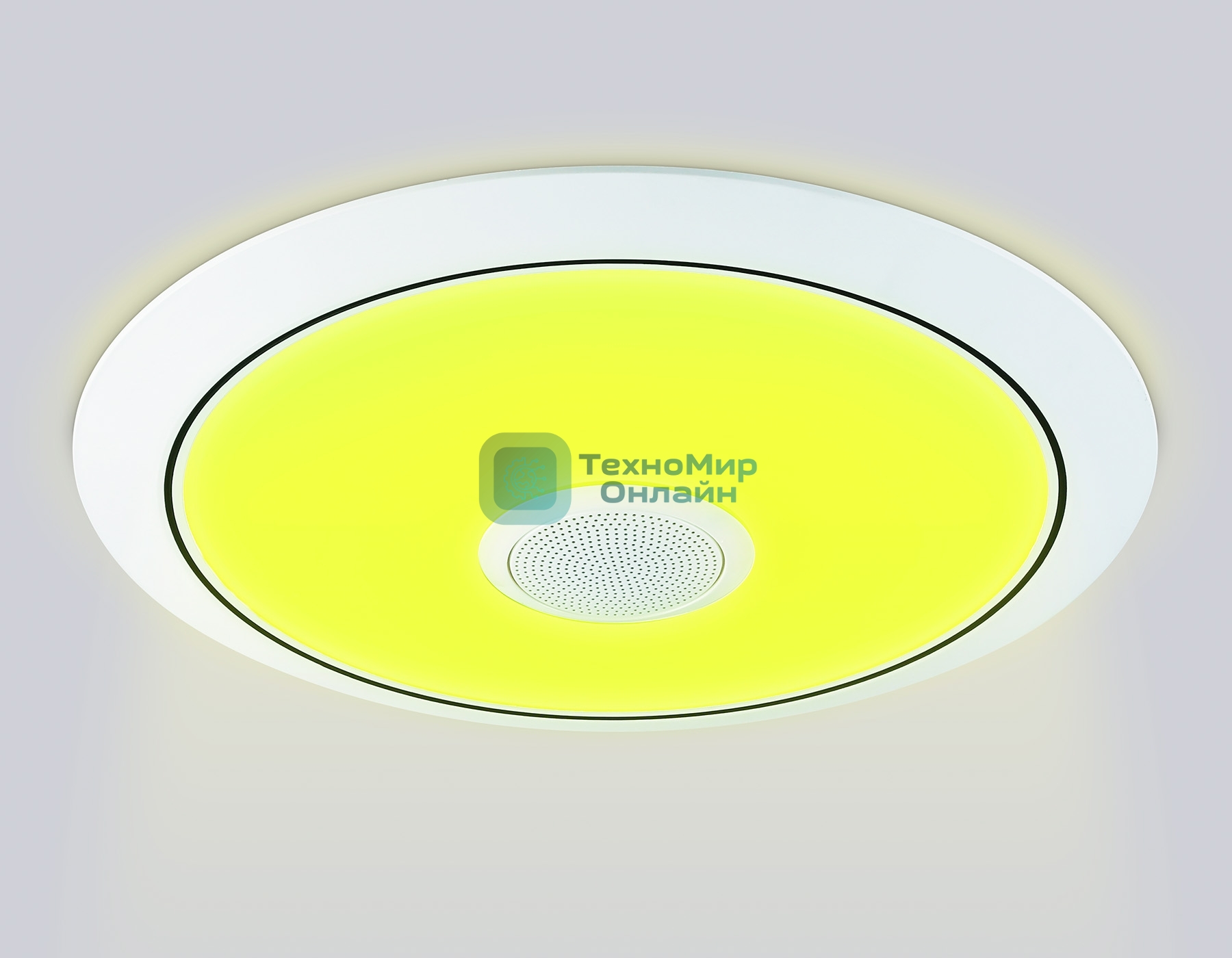 Музыкальный светодиодный светильник Ambrella light FZ710 WH белый IP20 40W 3000-6500K+RGB Music 370*56 (ПДУ ИК)