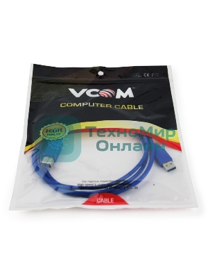 Кабель соединительный VCOM VUS7070-1.8M USB3.0 Am/Bm 1,8m (VUS7070-1.8M)