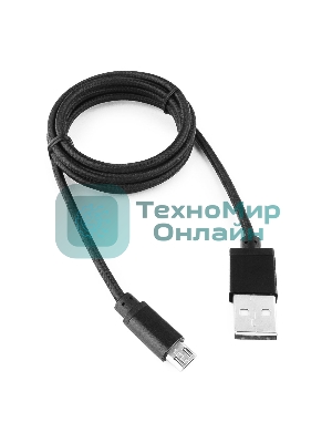 Кабель Gembird USB 2.0 Cablexpert AM/microBM 5P, 1м, нейлоновая оплетка, алюминиевые разъемы, черный, пакет