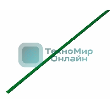 Термоусаживаемая трубка Rexant 1,5/0,75 мм, зеленая, упаковка 50 шт. по 1 м