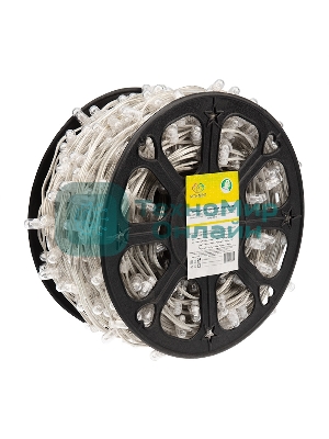 Гирлянда Neon-night LED Клип-лайт 12 V, прозрачный ПВХ, 150 мм, цвет диодов теплый белый