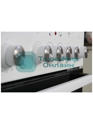 Плита электрическая De Luxe 5004.16Э белый, конфорок 4 шт, духовка 46 л, 50 см x 85 см x 50 см