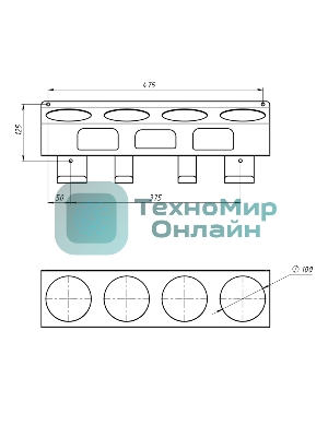 Держатель-органайзер Rexant для покрасочных работ, настенный, черный