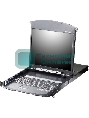 Переключатель консоли электронный, 8 портов PS/2, ж/к экран 17