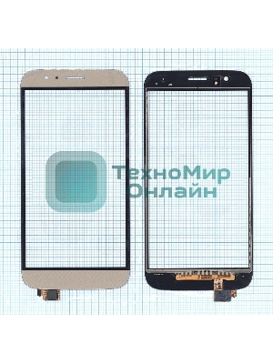 Сенсорное стекло (тачскрин) для Huawei G7 Plus, золотое