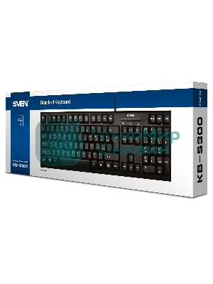 Клавиатура SVEN KB-S300 проводная, USB Type-A, чёрный