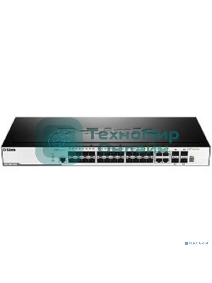 Коммутатор D-Link DGS-3000-28SC/A1A, 20×1 Гбит/с SFP + 4×1 Гбит/с Combo + 4×10 Гбит/с SFP+, управляемый