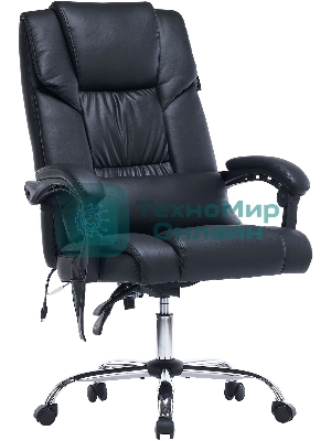 Кресло Cactus CS-CHR-OC02M-BK черный, экокожа