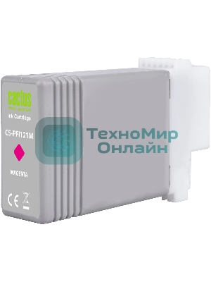 Картридж струйный Cactus CS-PFI121M PFI-121 M пурп.пигм. (130мл) для Canon imagePROGRAF TM-250/255/350/355