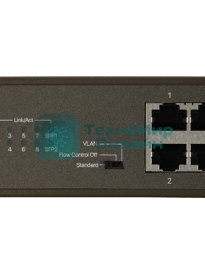 Коммутатор неуправляемый IP-COM G1110P-8-150W Ethernet 8GE+2SFP С 8-Портовым PoE