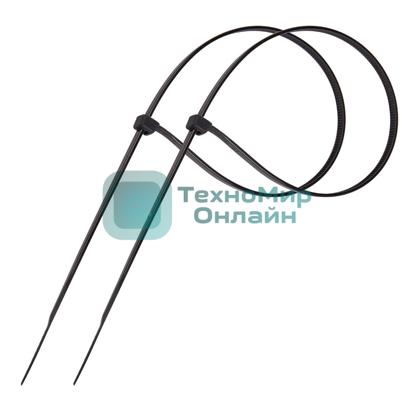 Стяжка кабельная нейлоновая PROconnect 250x4,8 мм, черный (100 шт/уп)