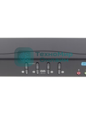 Переключатель ATEN KVM Switch CS1764A-AT-G 4-х портовый USB 2.0 DVI KVMP-переключатель (KVM Switch)