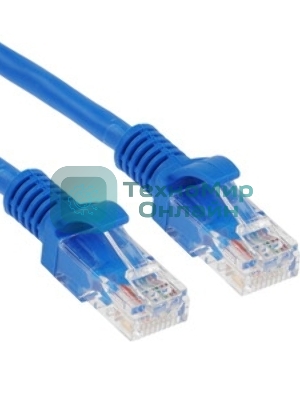 Патч-корд UTP Cablexpert PP12-10M/B cat.5e, 10м, литой, многожильный, синий