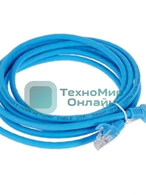 Патч-корд LSZH медный UTP Cablexpert PP30-3M cat.5e, 3м, литой, многожильный, серый