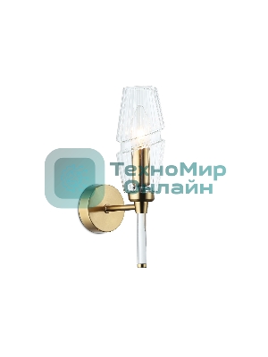 Настенный светильник Ambrella light LH55204 BS/CL латунь/прозрачный E14 max 40W 150*80*280