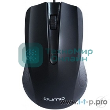Мышь проводная Qumo Office Union M66 черный, 1000 dpi, USB, кнопки - 3