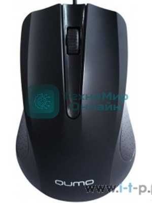 Мышь проводная Qumo Office Union M66 черный, 1000 dpi, USB, кнопки - 3