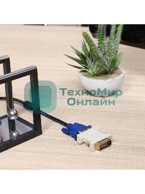 Переходник Rexant шт.DVI - гн.VGA GOLD