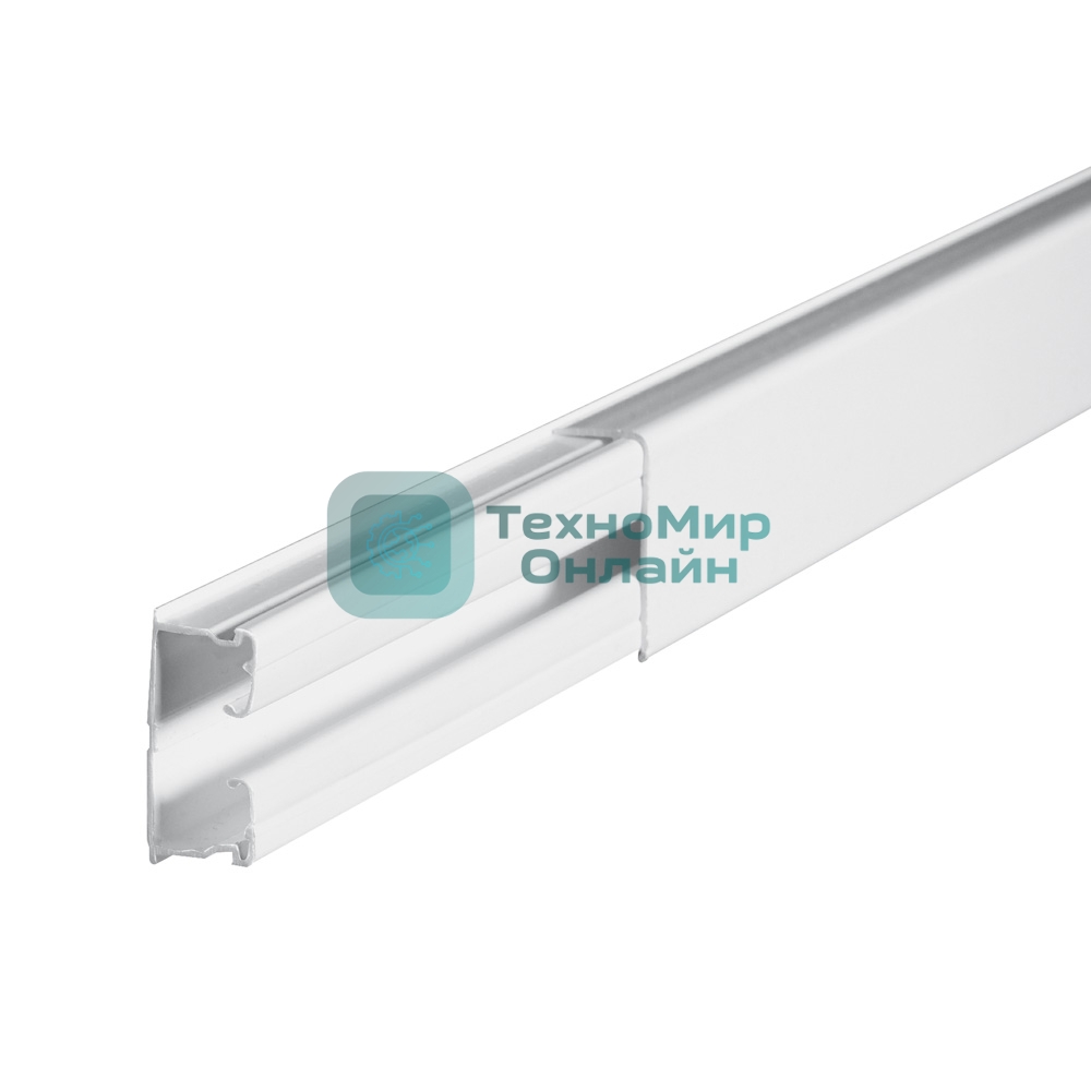 Кабель-канал 32х16мм, без перегородки, с крышкой, длина 2м, цвет белый