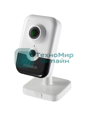 Видеокамера IP Hikvision HiWatch DS-I214(B) 4-4мм цветная корп.:белый/черный