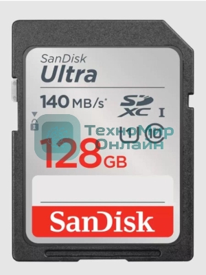 Флеш карта SD 128Gb SanDisk SDXC Class 10 UHS-I Ultra 140Mb/s