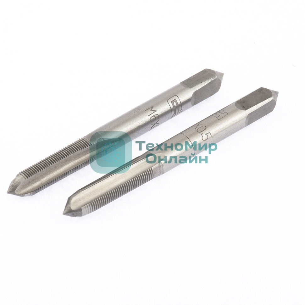 Метчик ручной Сибртех М5 х 0,8 мм, комплект из 2 шт.